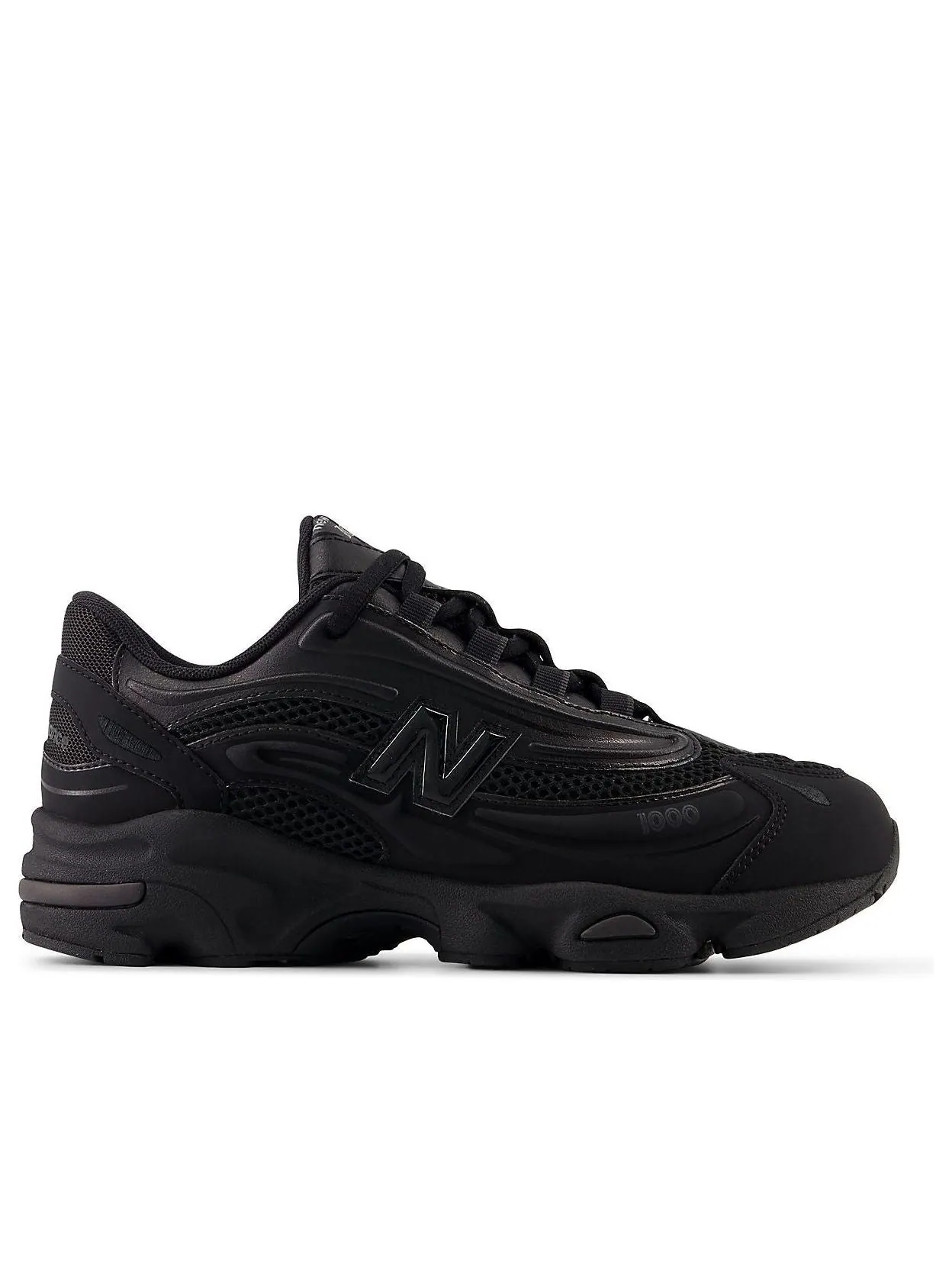 (GS) New Balance 1000 'Triple Black' — изображение 2 из 5, черный/черный