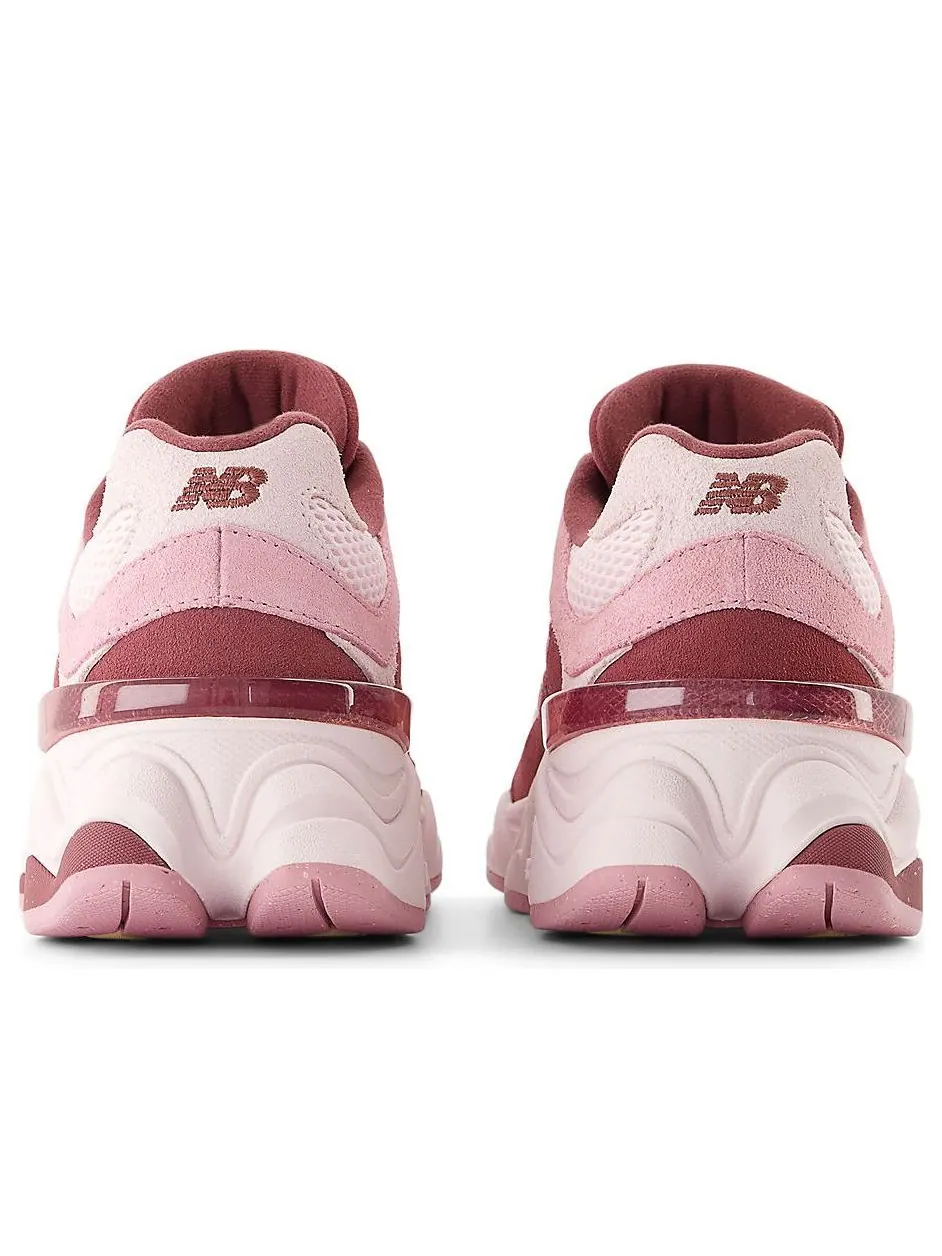 (GS) New Balance 9060 'Pink Granite Washed Burgundy' — изображение 6 из 6, розовый/бордовый