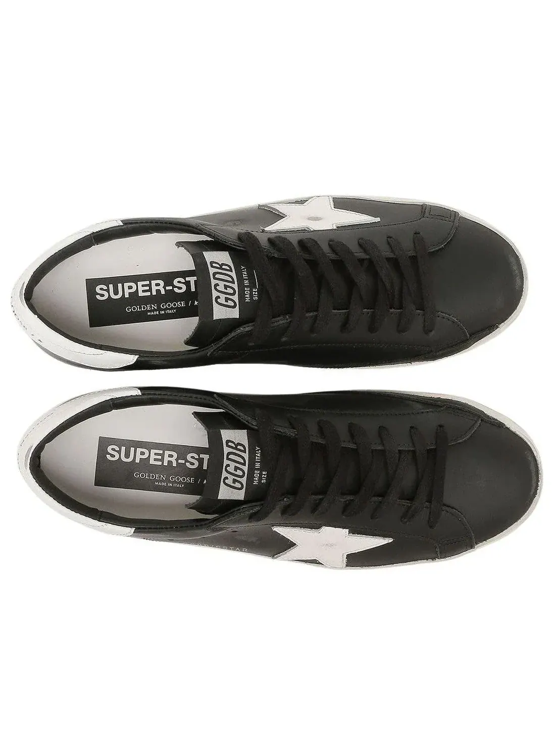 Кроссовки Golden Goose Super-Star 'Black White' GMF00101-F000321-80203 — изображение 2 из 6, черный