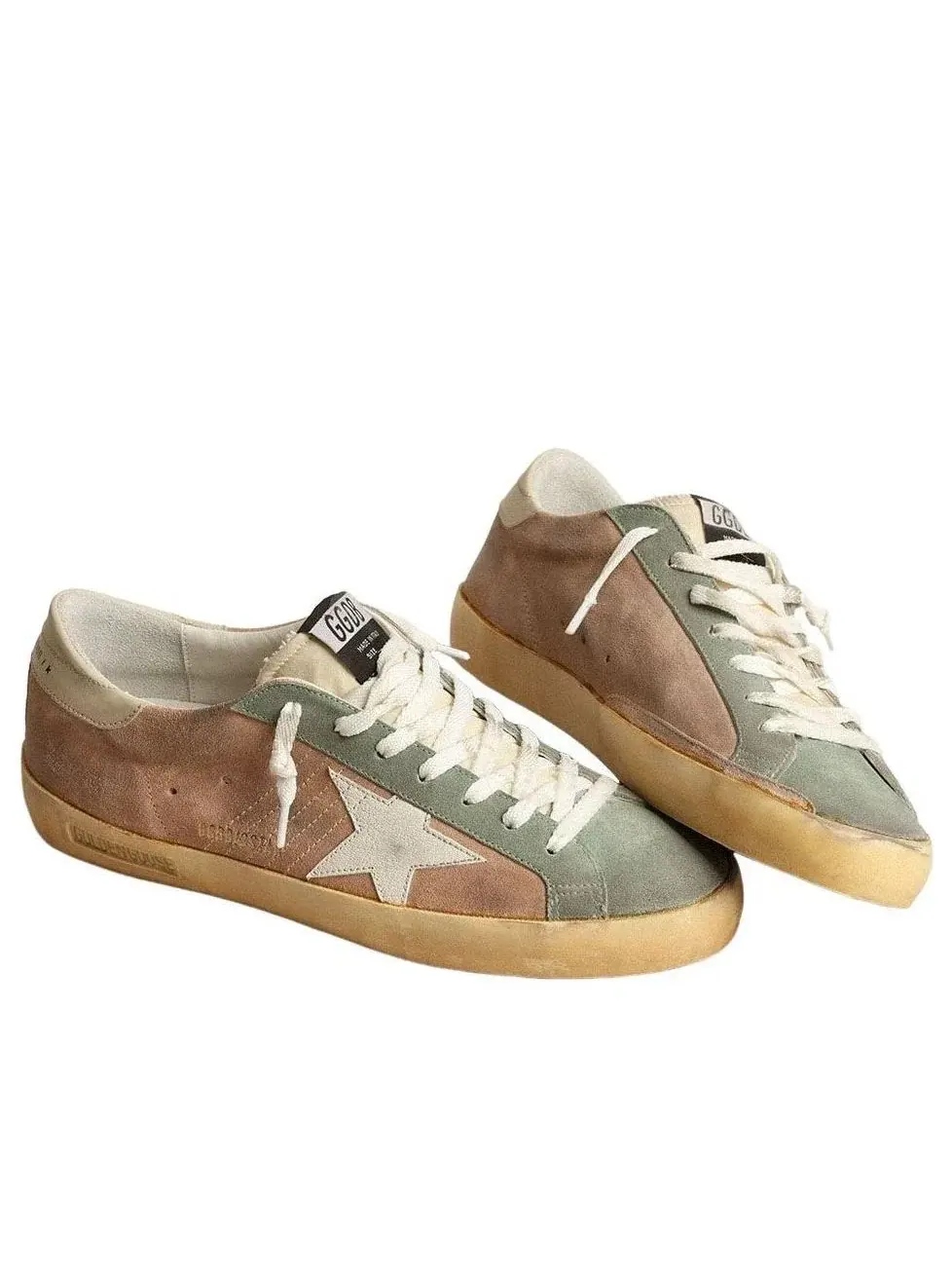 Кроссовки Golden Goose Super-Star 'Brown Green White' GMF00101-F004028-82123 — изображение 3 из 5, мульти