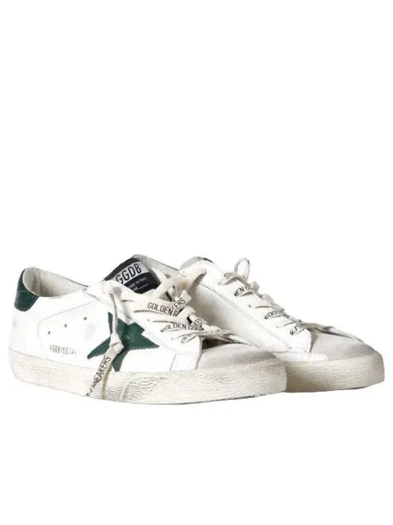 Кроссовки Golden Goose Super-Star 'White Green' GMF00101-F008113-10502 — изображение 3 из 5, белый