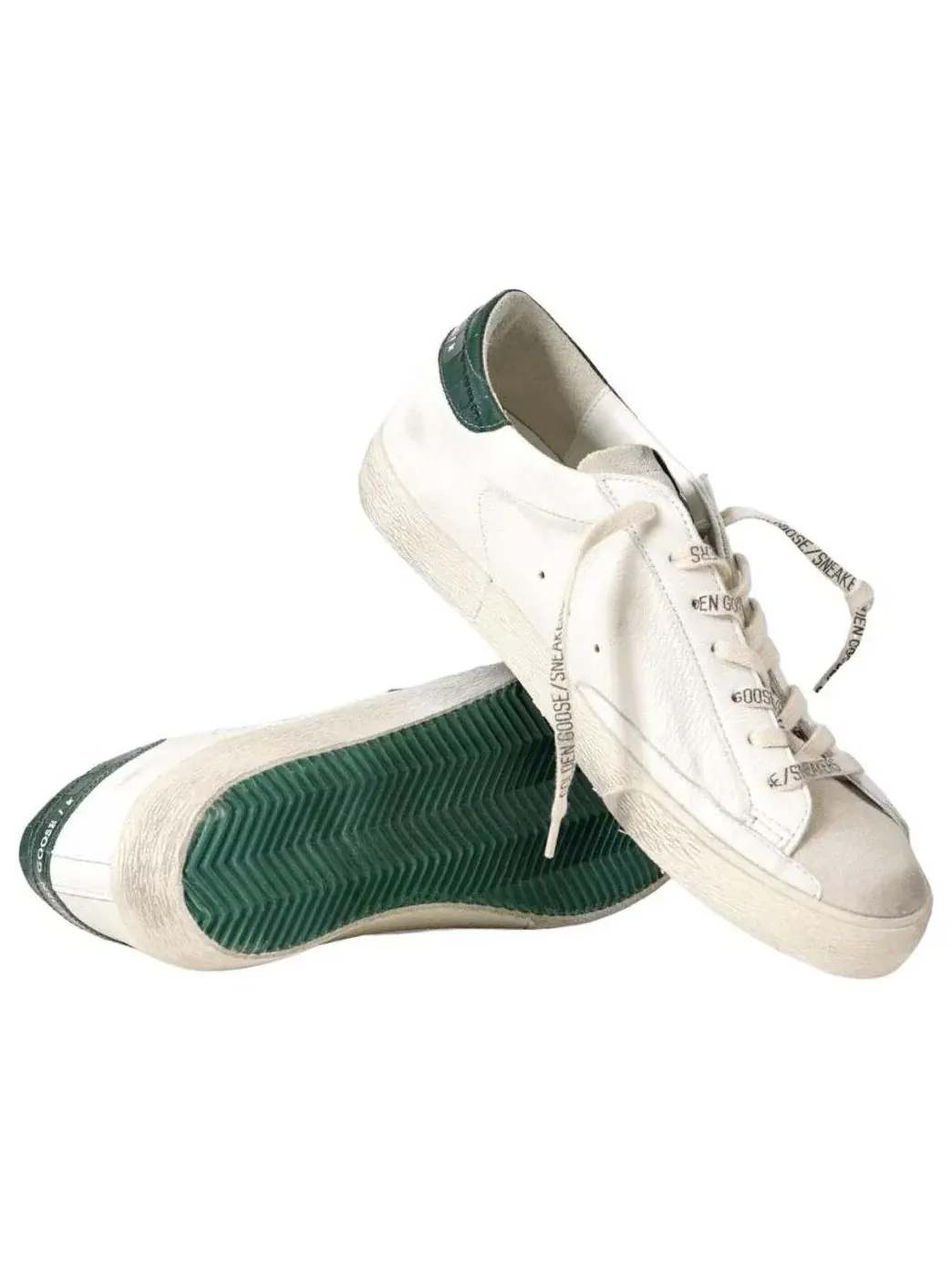 Кроссовки Golden Goose Super-Star 'White Green' GMF00101-F008113-10502 — изображение 4 из 5, белый