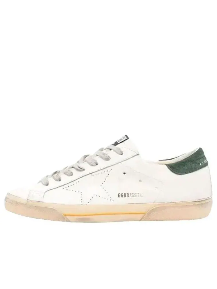 Кроссовки Golden Goose Super-Star 'White Green Gold' GMF00105-F007530-10502 — изображение 1 из 4, белый