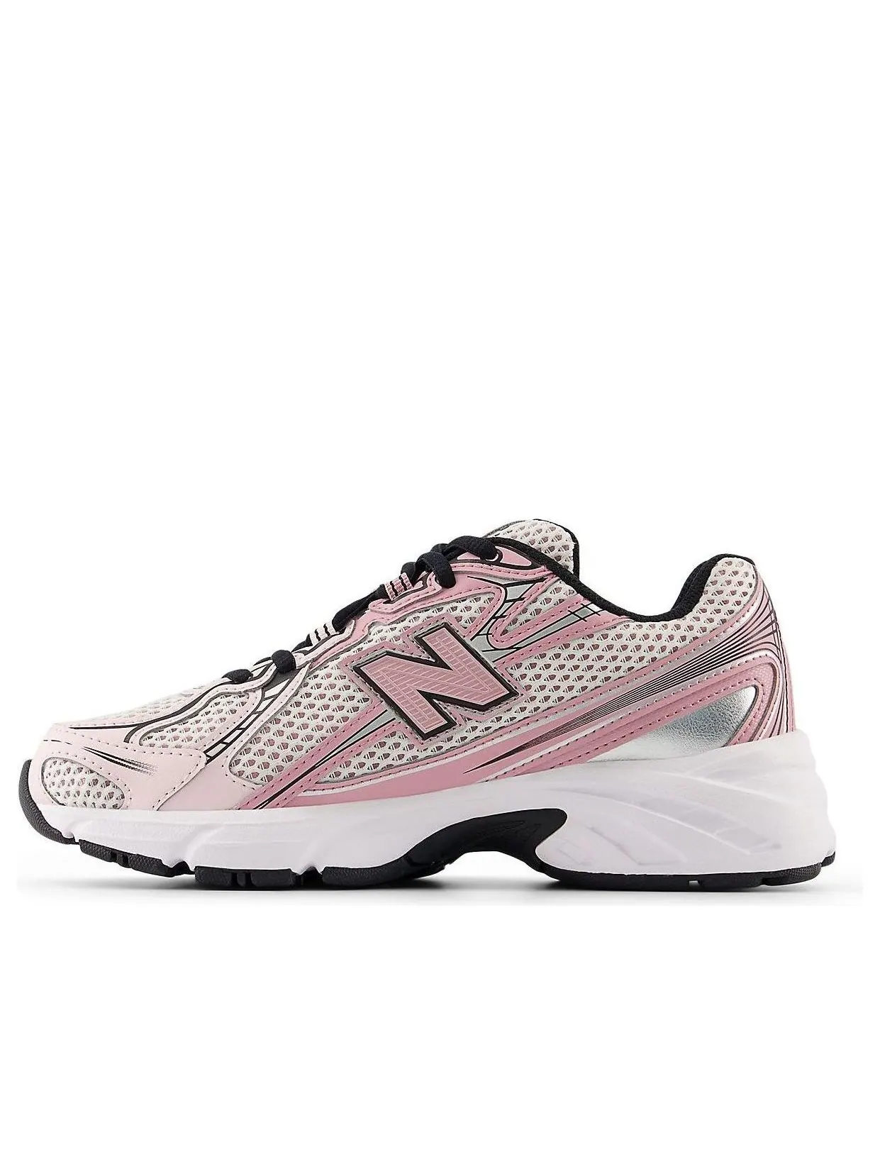 (GS) New Balance 740v2 'Washed Burgundy Pink Taffy' — изображение 1 из 5, бордовый/розовый/черный