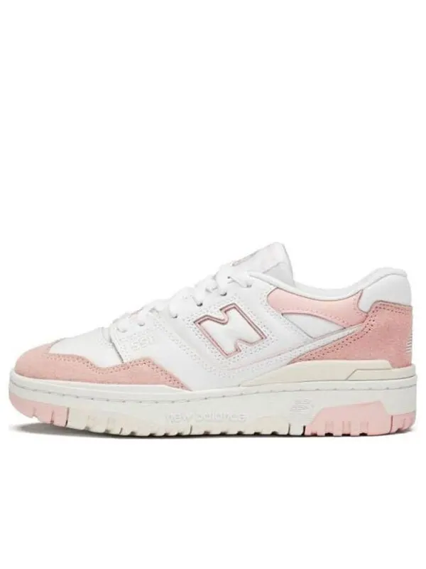 Кроссовки 550 большие детские New Balance — изображение 1 из 4, белый/розовый песочный