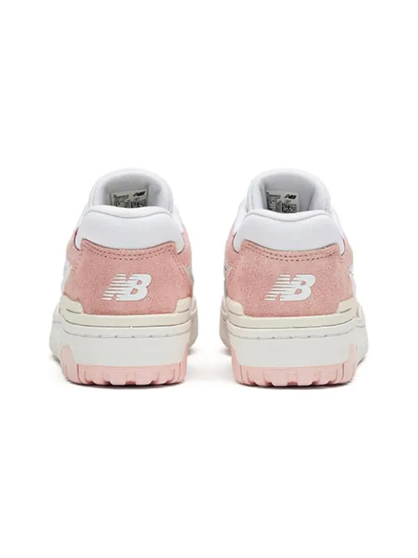 Кроссовки 550 большие детские New Balance — изображение 4 из 4, белый/розовый песочный
