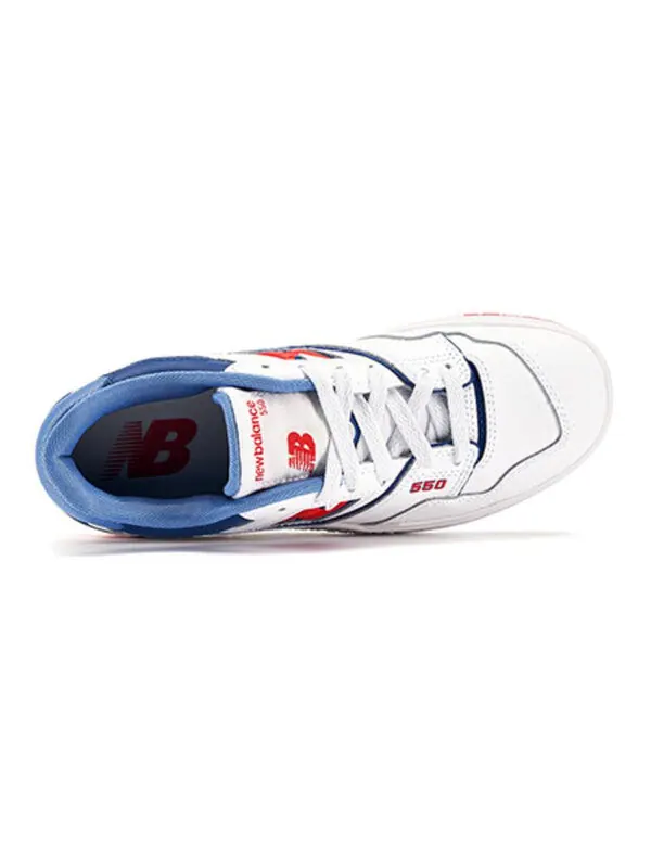 Кроссовки 550 New Balance — изображение 3 из 4, белый/красный/синий