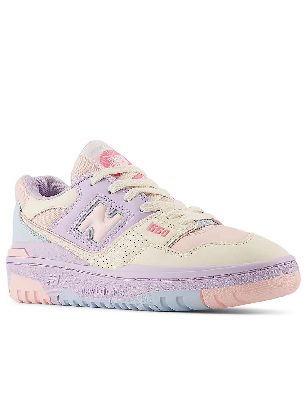 (GS) Детские кроссовки New Balance 550 'Shell Pink Permafrost' — изображение 2 из 5, розовый
