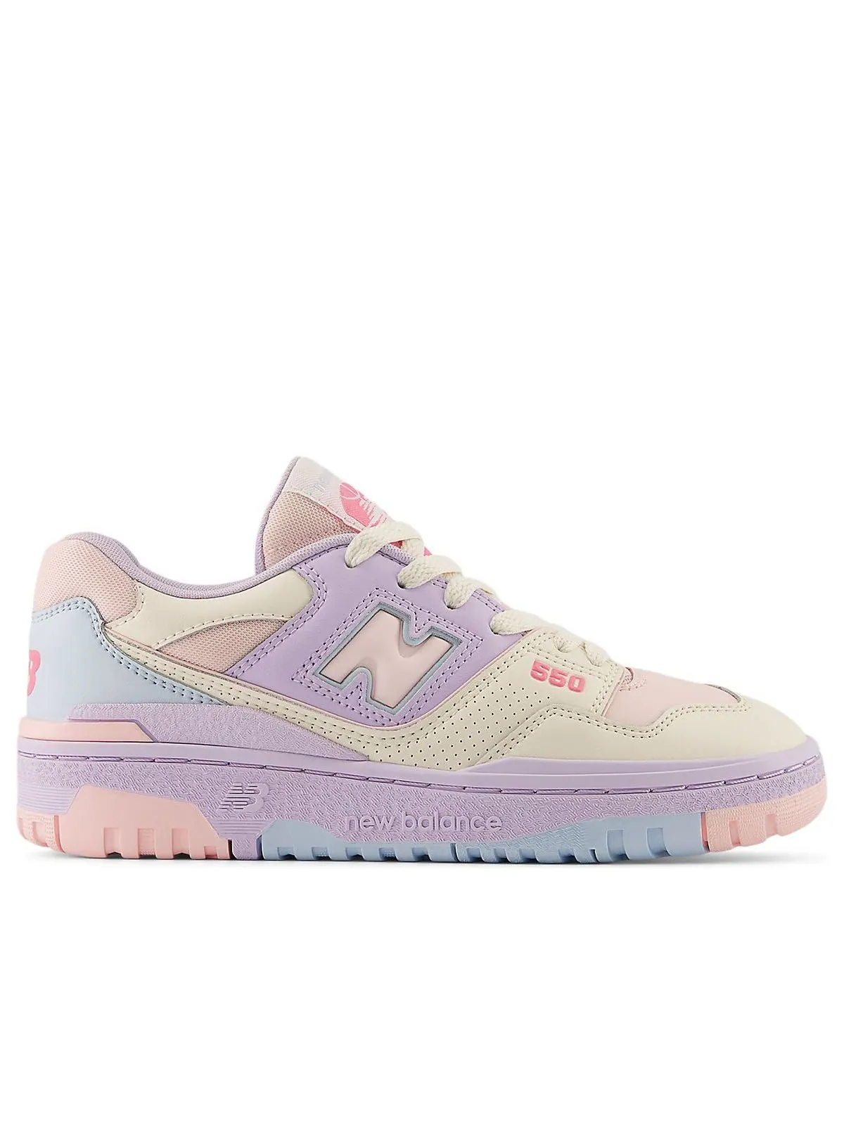 (GS) Детские кроссовки New Balance 550 'Shell Pink Permafrost' — изображение 4 из 5, розовый