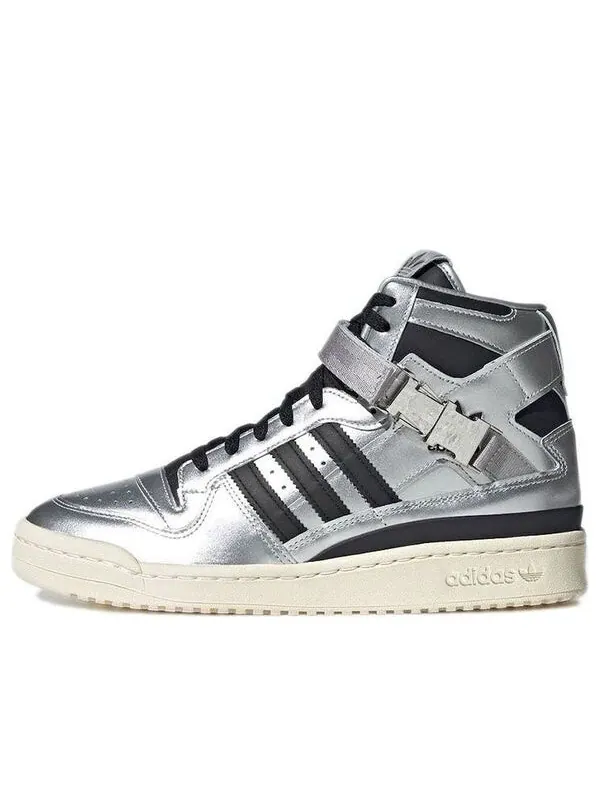 Кроссовки atmos x forum 84 высокие Adidas — изображение 1 из 4, серебряный