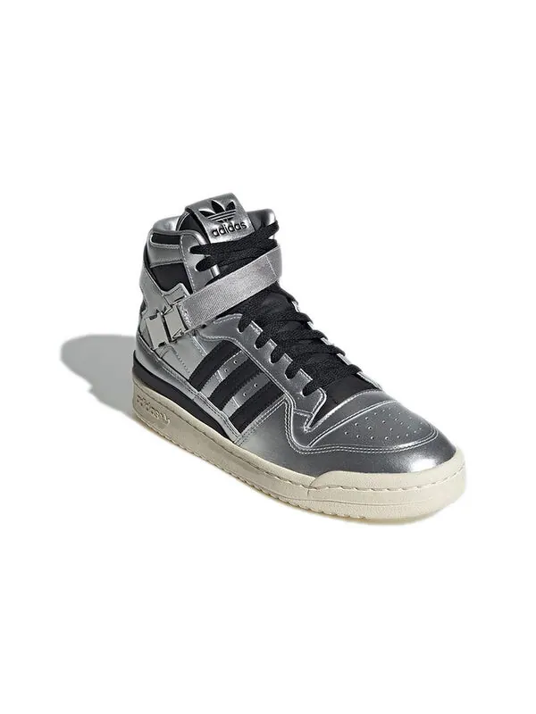 Кроссовки atmos x forum 84 высокие Adidas — изображение 3 из 4, серебряный