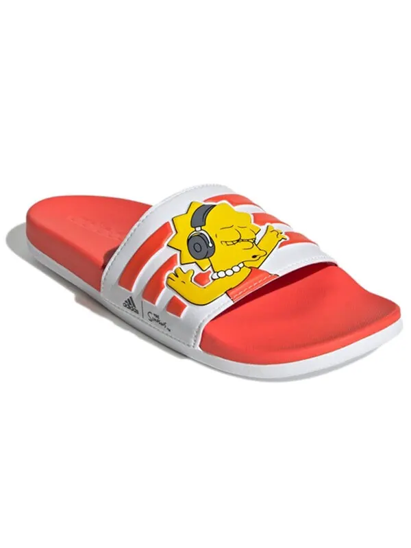 Тапочки the simpsons x adilette comfort slides 'lisa' Adidas — изображение 3 из 4, оранжевый/желтый/белый
