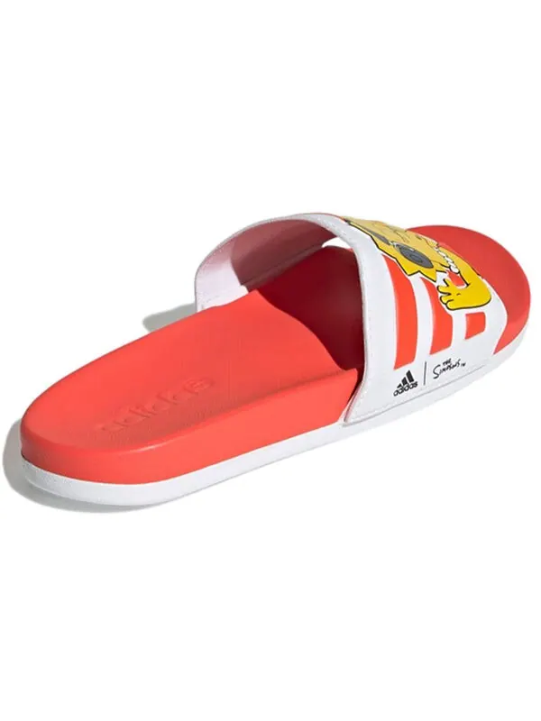 Тапочки the simpsons x adilette comfort slides 'lisa' Adidas — изображение 4 из 4, оранжевый/желтый/белый