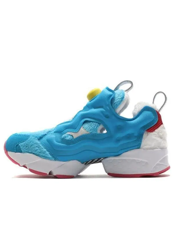 Кроссовки doraemon x atmos x instapump fury og 'furry blue' Reebok — изображение 1 из 4, синий/белый