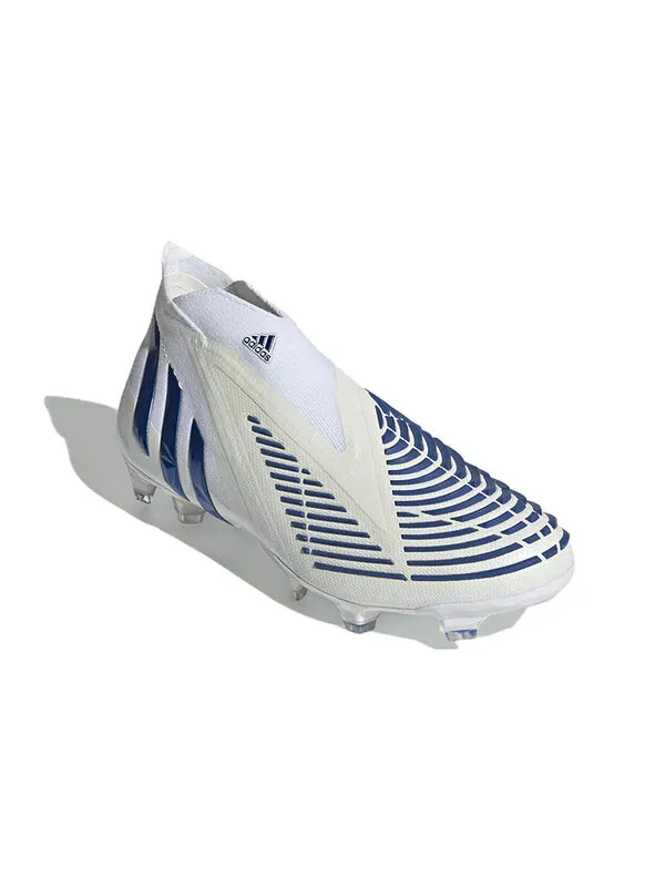 Кроссовки Predator Edge FG Adidas — изображение 3 из 4, белый/синий