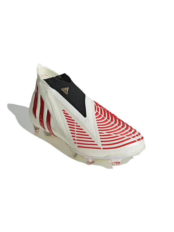 Кроссовки Predator Edge FG Adidas — изображение 3 из 4, белый/красный/золотистый