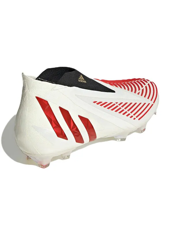 Кроссовки Predator Edge FG Adidas — изображение 4 из 4, белый/красный/золотистый