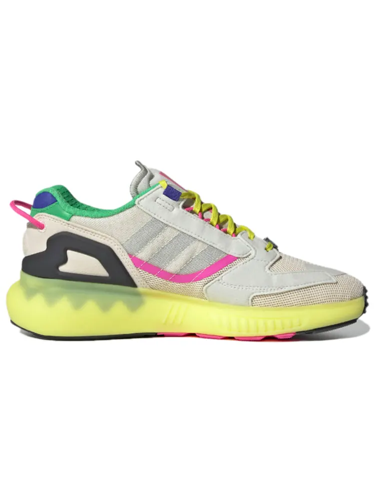 Кроссовки (WMNS) adidas ZX 5000 Boost 'Wonder White Acid Yellow' GV7704 — изображение 2 из 7, белый желтый