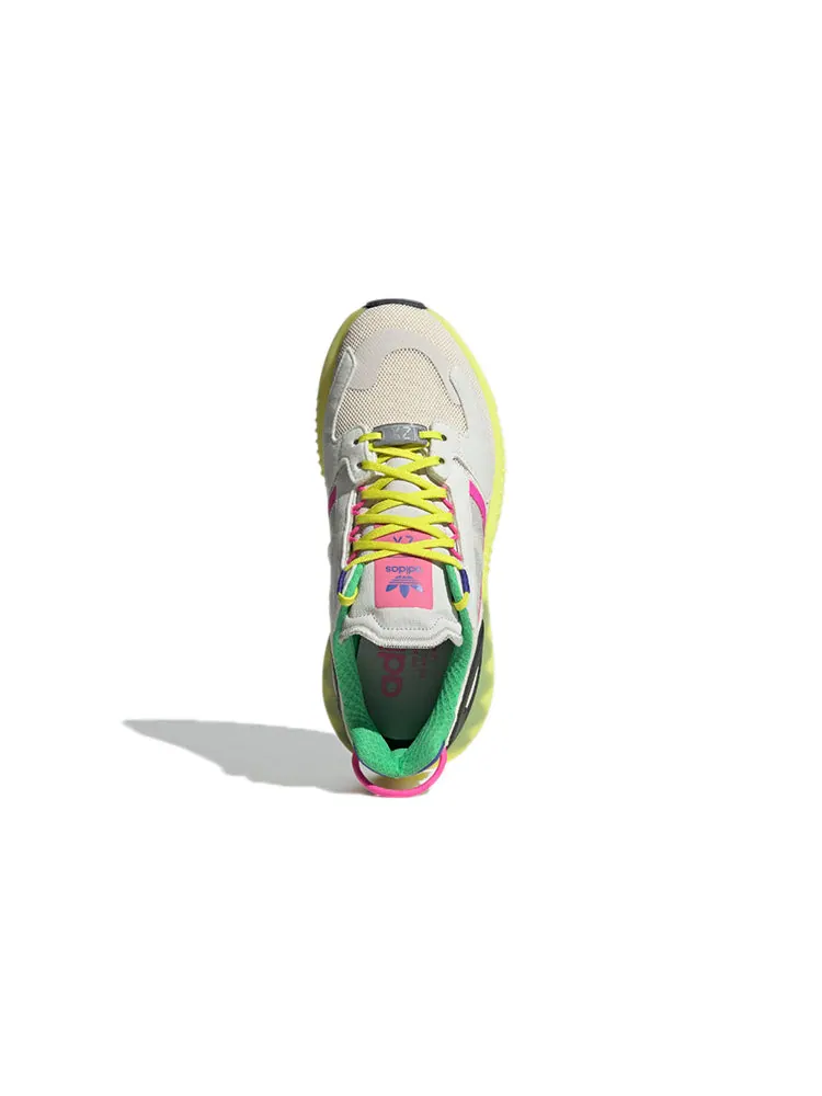 Кроссовки (WMNS) adidas ZX 5000 Boost 'Wonder White Acid Yellow' GV7704 — изображение 5 из 7, белый желтый