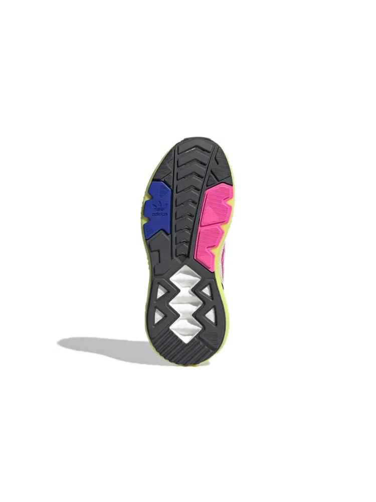 Кроссовки (WMNS) adidas ZX 5000 Boost 'Wonder White Acid Yellow' GV7704 — изображение 6 из 7, белый желтый