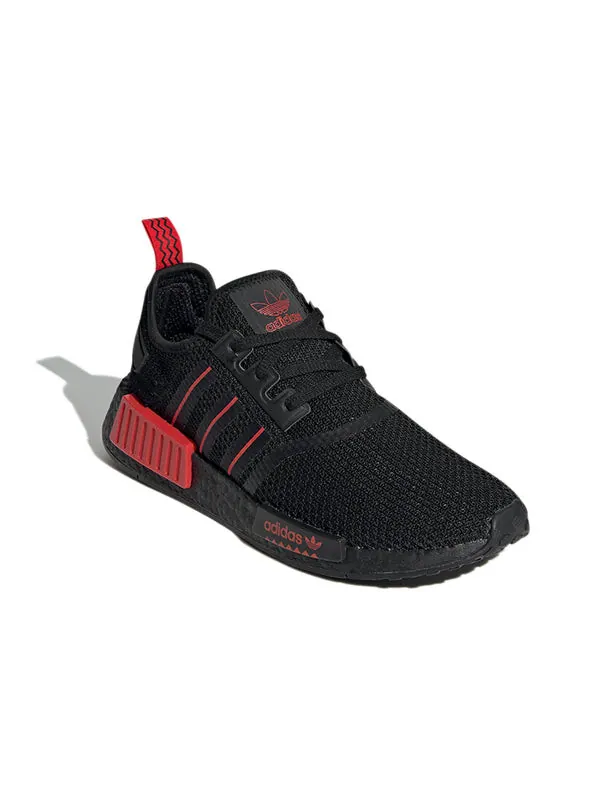Кроссовки nmd_r1 Adidas — изображение 3 из 4, черный/красный