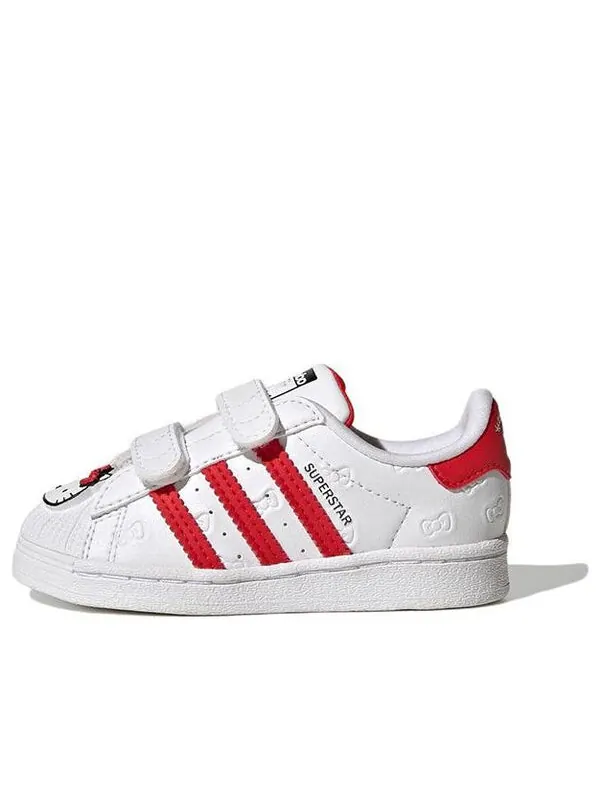 Кроссовки оригинальные superstar x hello kitty shoes Adidas — изображение 1 из 4, белый/красный