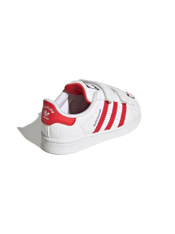 Кроссовки оригинальные superstar x hello kitty shoes Adidas — изображение 3 из 4, белый/красный