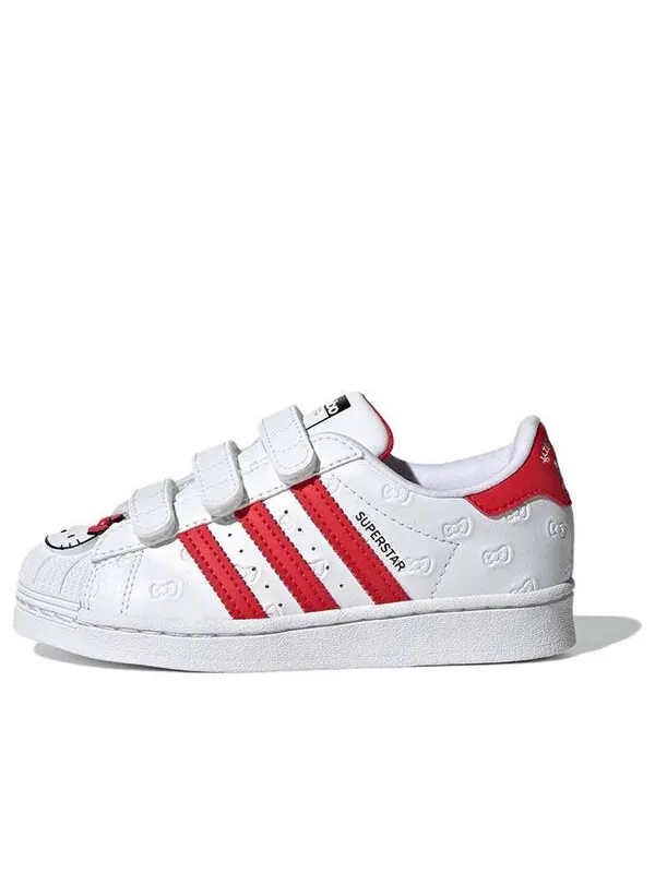 Кроссовки superstar x hello kitty Adidas — изображение 1 из 4, белый/красный