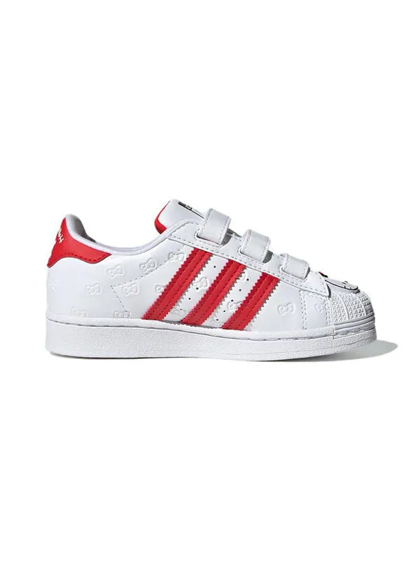 Кроссовки superstar x hello kitty Adidas — изображение 2 из 4, белый/красный