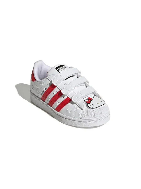 Кроссовки superstar x hello kitty Adidas — изображение 3 из 4, белый/красный