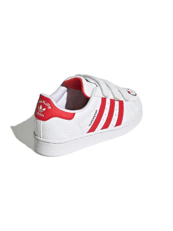 Кроссовки superstar x hello kitty Adidas — изображение 4 из 4, белый/красный