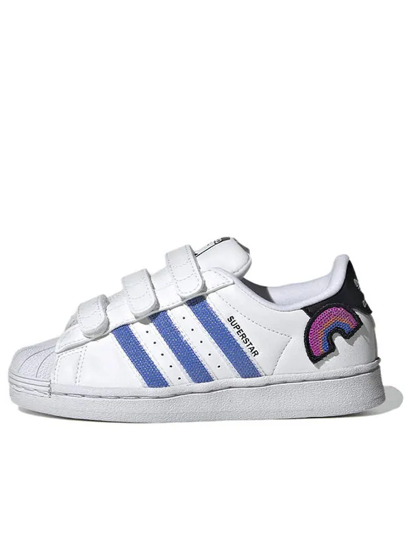 Кроссовки суперзвезда обувь Adidas — изображение 1 из 4, белый/синий