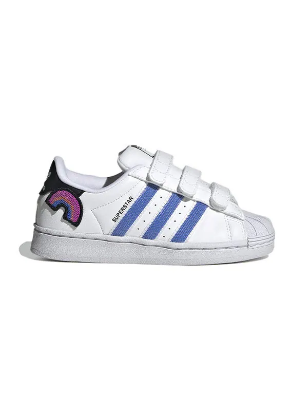 Кроссовки суперзвезда обувь Adidas — изображение 2 из 4, белый/синий