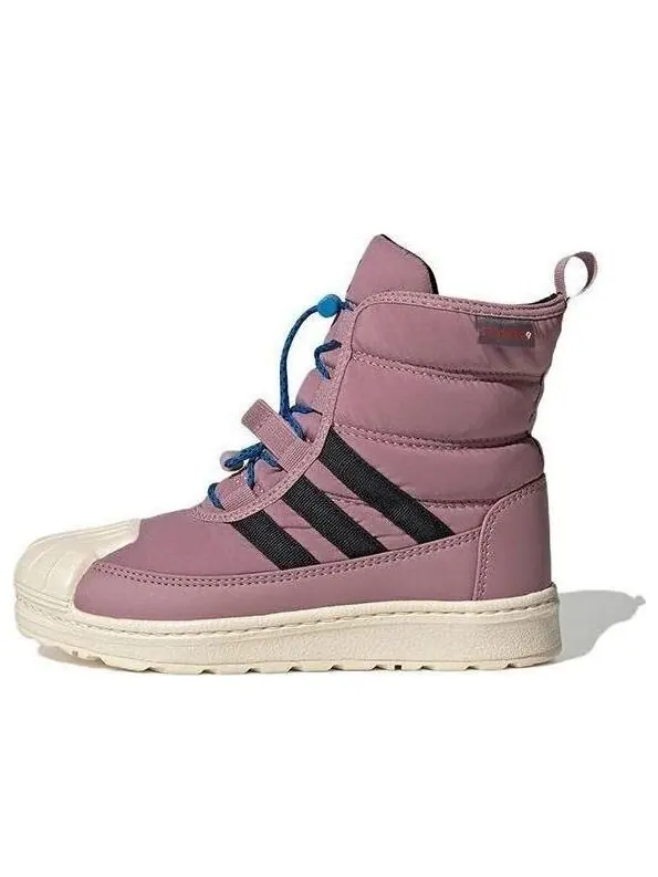Кроссовки оригинальные superstar boot 2.0 Adidas — изображение 1 из 4, фиолетовый