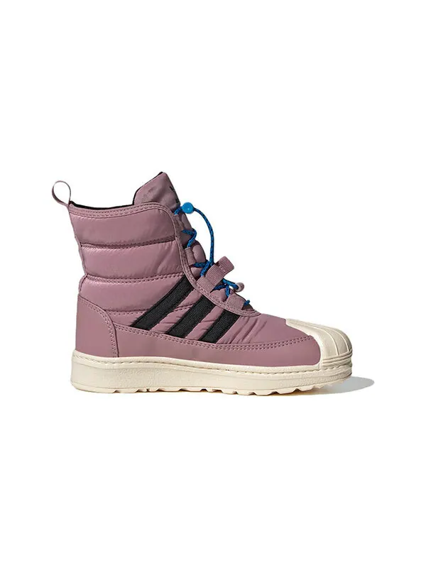 Кроссовки оригинальные superstar boot 2.0 Adidas — изображение 2 из 4, фиолетовый