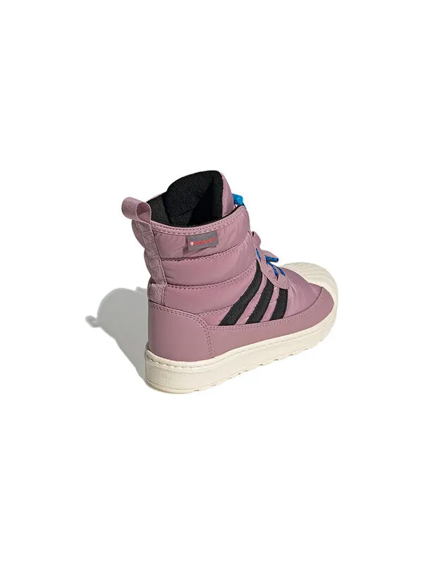 Кроссовки оригинальные superstar boot 2.0 Adidas — изображение 4 из 4, фиолетовый