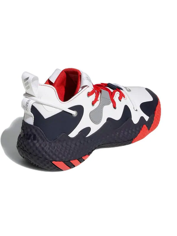 Кроссовки Harden Vol. 6 Adidas — изображение 4 из 4, белый/красный