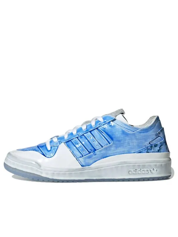 Кроссовки оригиналы форум низкий Adidas — изображение 1 из 1, белый/синий