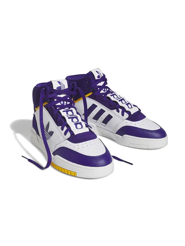 Кроссовки оригинальные drop step Adidas — изображение 3 из 4, фиолетовый/белый