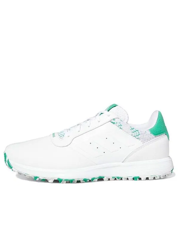 Кроссовки adidas S2G SL Leather 23 Golf 'White Court Green' — изображение 1 из 4, белый/серый/зеленый