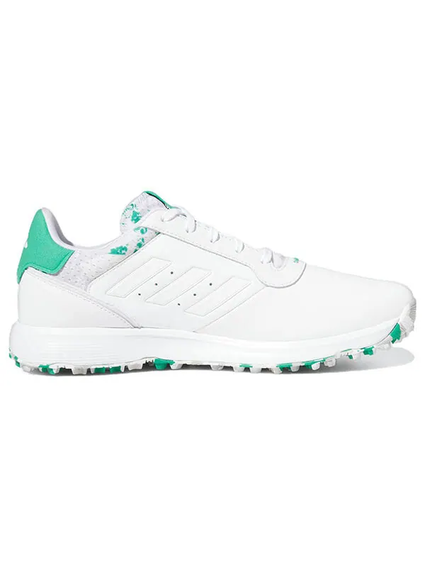 Кроссовки adidas S2G SL Leather 23 Golf 'White Court Green' — изображение 2 из 4, белый/серый/зеленый