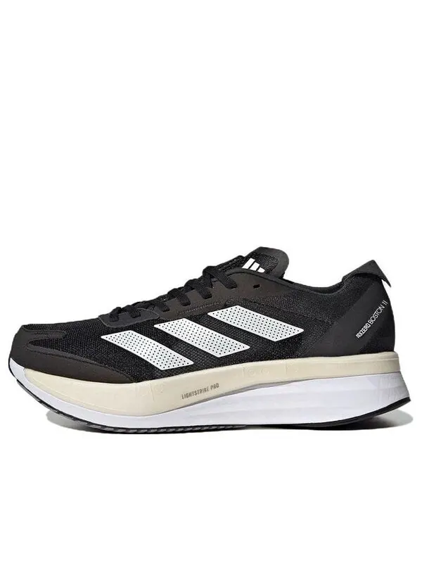 Кроссовки adizero boston 11 широкий Adidas — изображение 1 из 4, черный/белый