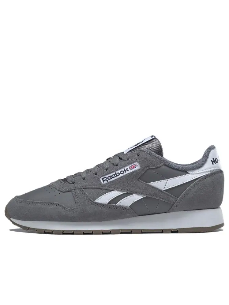 Беговые кроссовки Reebok Classic Leather 'Pure Grey White' — изображение 1 из 5, серый