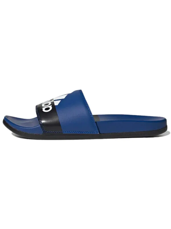 Тапочки adilette комфорт сандалии Adidas — изображение 2 из 4, синий/белый/черный