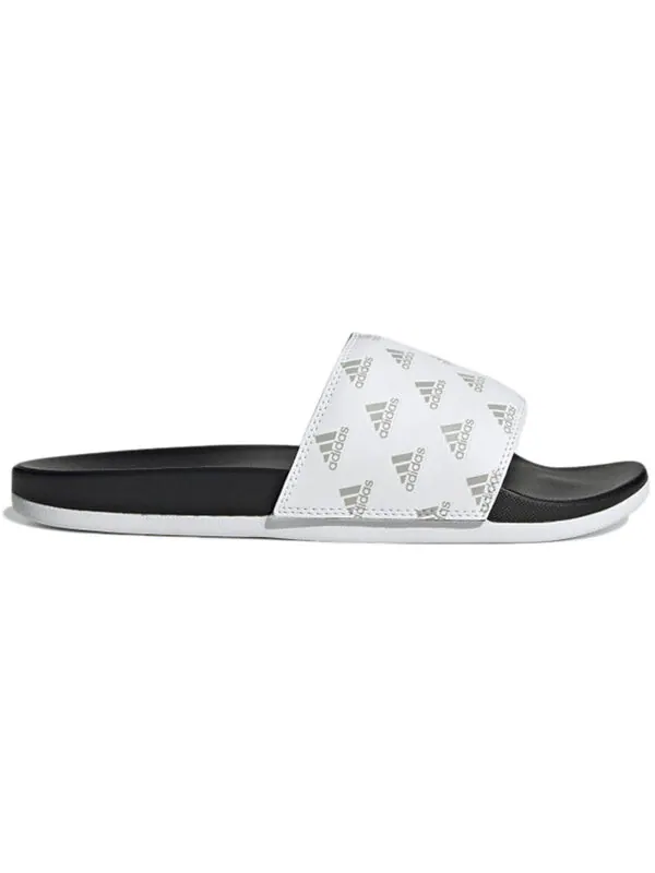 Тапочки adilette комфорт слайд Adidas — изображение 2 из 4, белый/черный