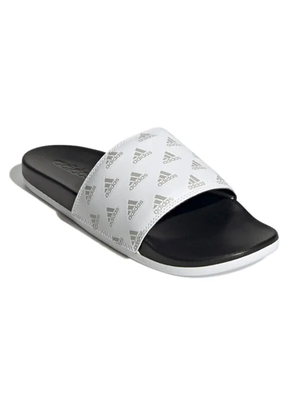 Тапочки adilette комфорт слайд Adidas — изображение 3 из 4, белый/черный