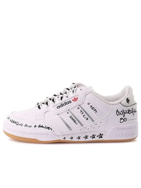 Кроссовки континентальные 80 полосок Adidas — изображение 1 из 4, белый/черный/красный