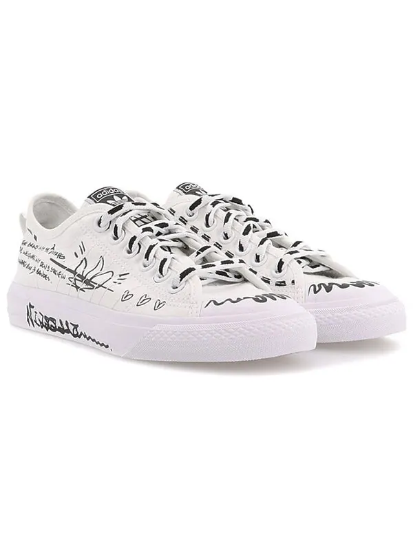 Кроссовки nizza rf Adidas — изображение 3 из 4, белый/черный