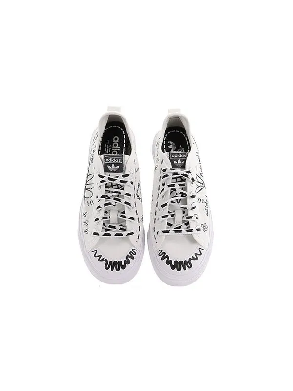Кроссовки nizza rf Adidas — изображение 4 из 4, белый/черный