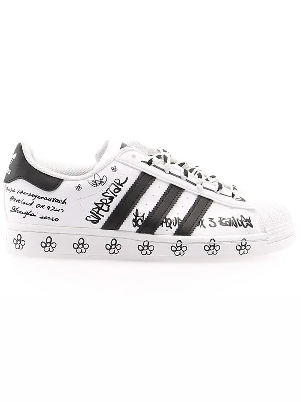 Кроссовки суперзвезда Adidas — изображение 2 из 4, белый/черный
